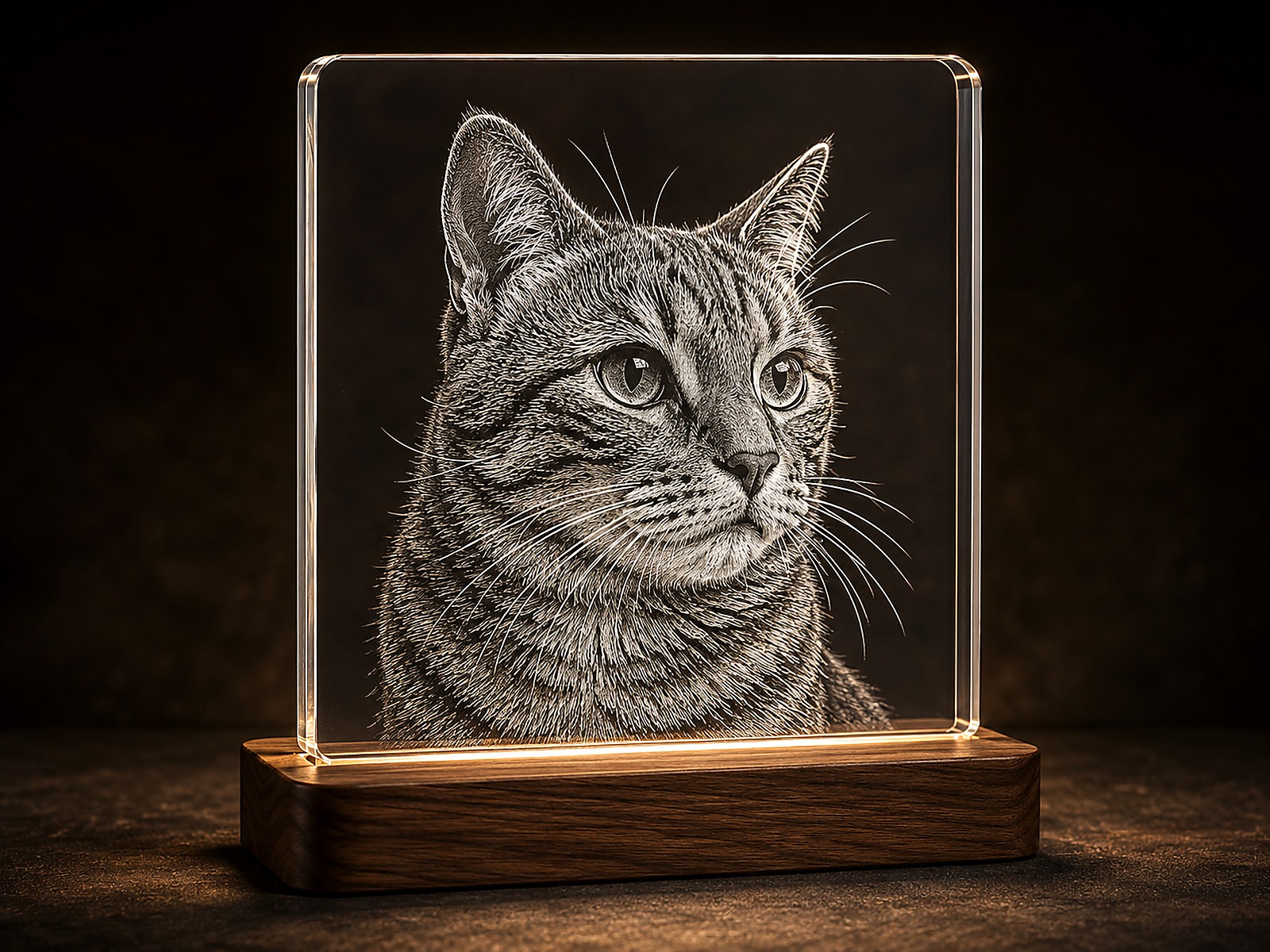 Acrylic Engraved Pet Portraits