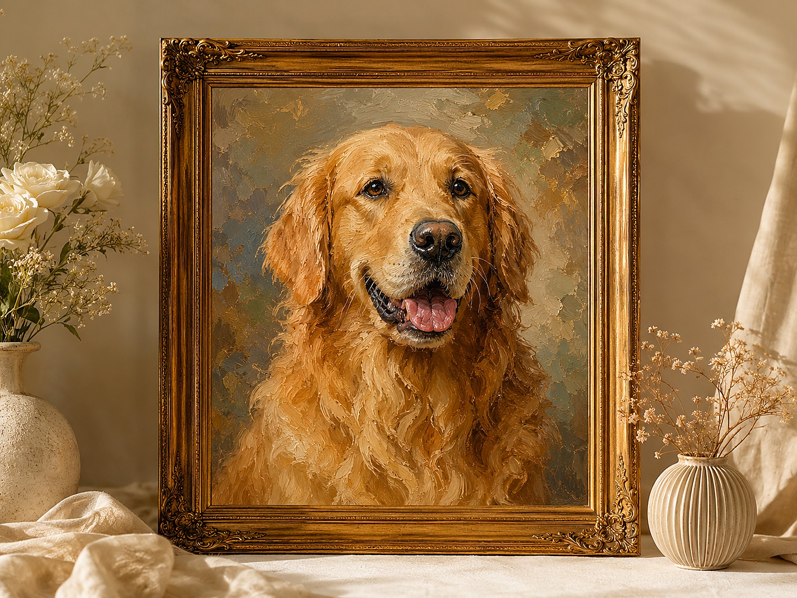 Custom Pet Oil Paintings