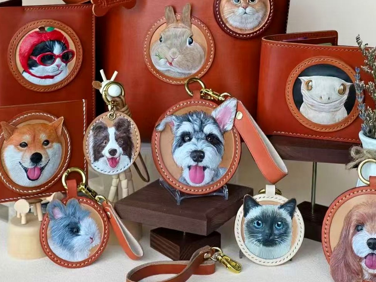 leather pet charms