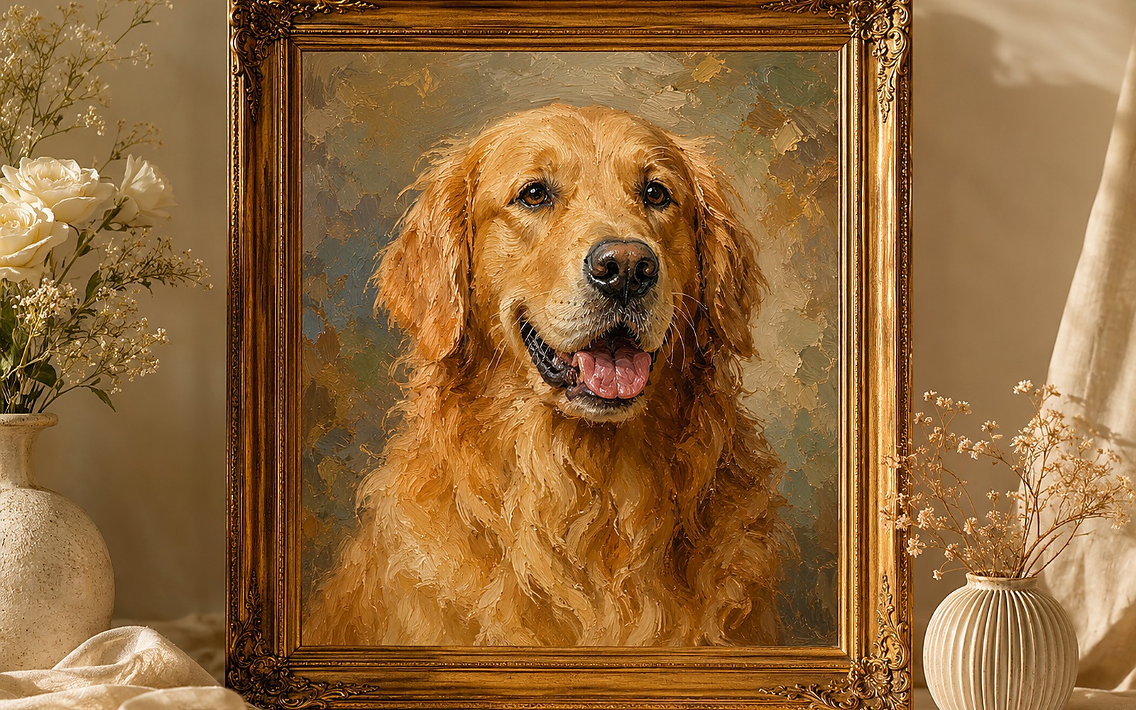 Custom Pet Oil Paintings