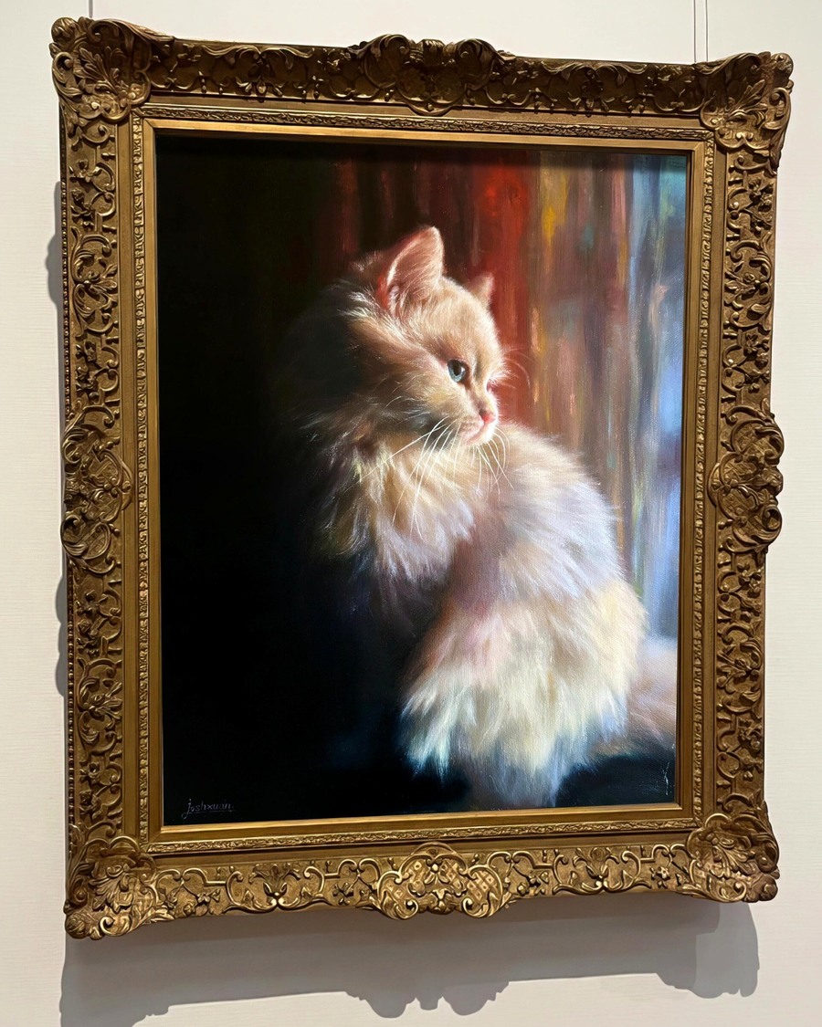 Real work sample — Custom Pet Oil Paintings